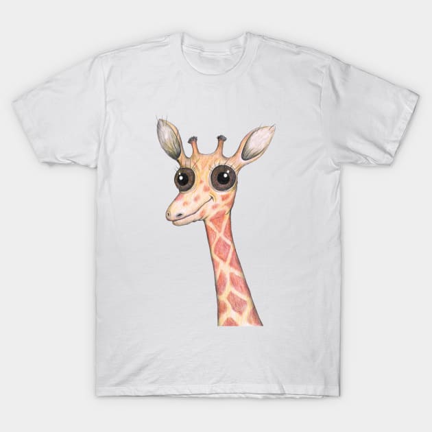 Cute comic giraffe T-Shirt by Bwiselizzy